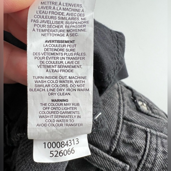 New Garage Denim Black Slouchy Baggy Jeans Size 32 Distressed - Picture 13 of 15